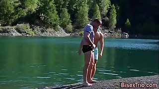 Babe sucks bisex dicks